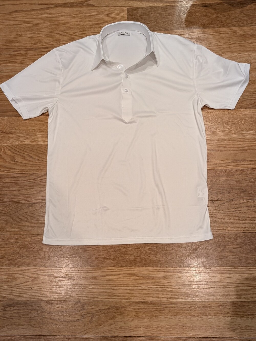 Collars & Co White Performance Dress Collar Polo Large NWOT